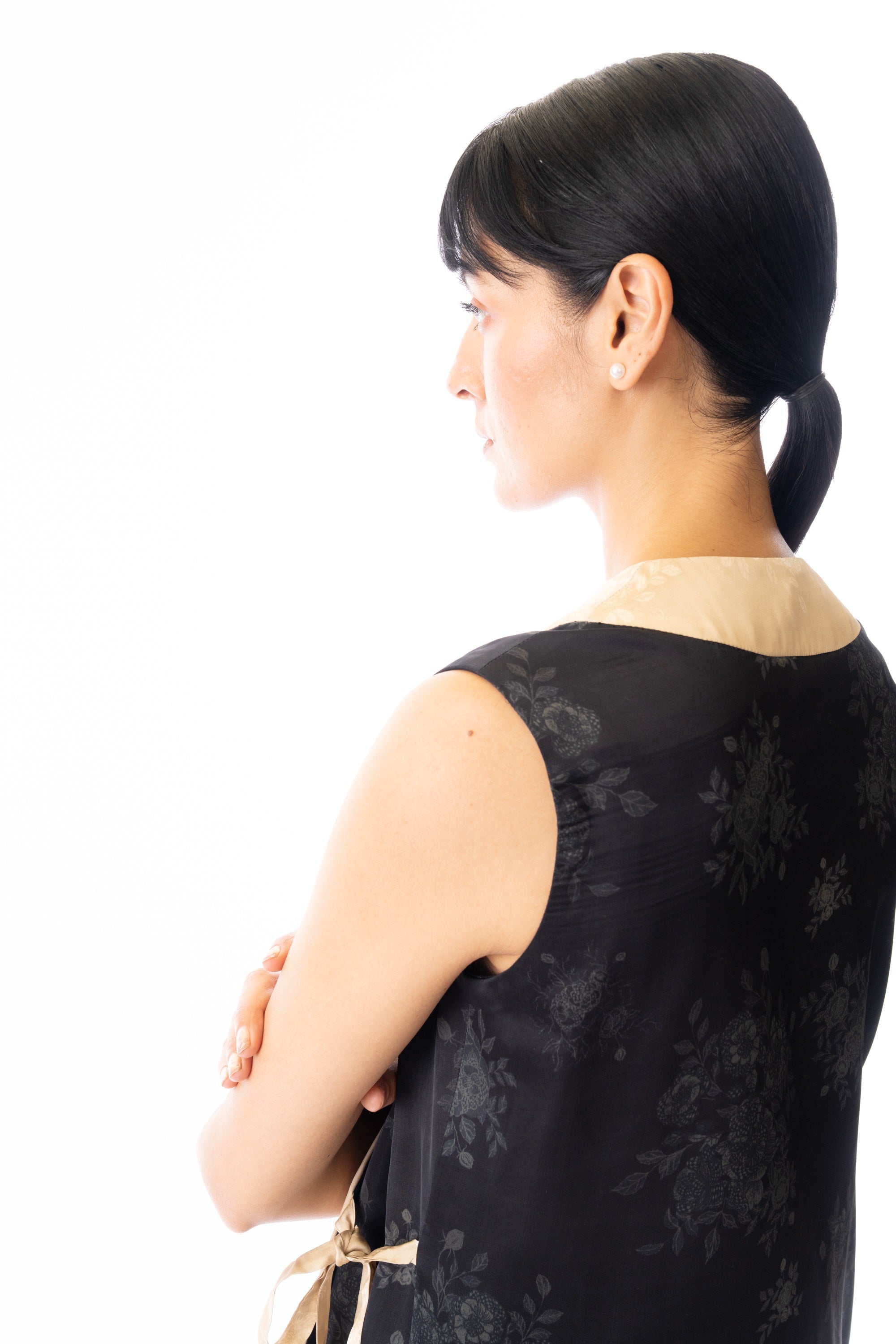 Black cotton trousers